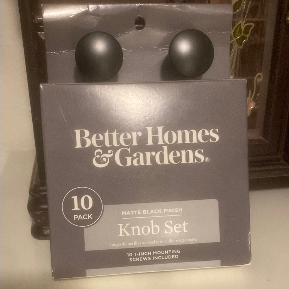 Better Homes And Gardens Matte Black Knob Set